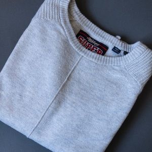 SUPERDRY SWEATER  |  GRAY  |  US 8